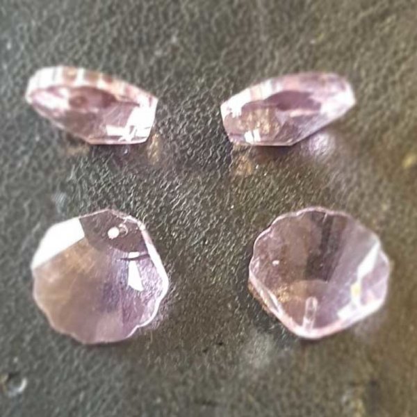 Pendente em concha de vidro facetado N&deg;01-01