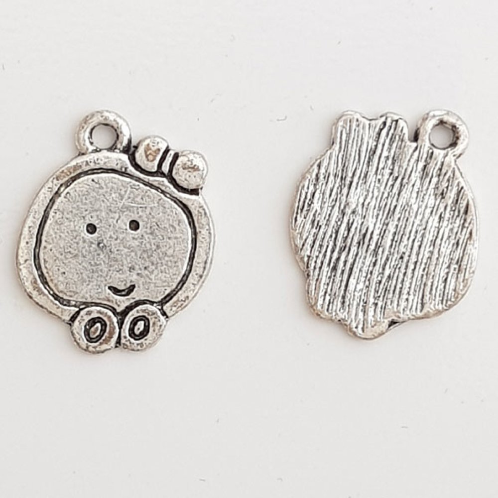 Apple Charm Silver Metal N°04 kitchen.