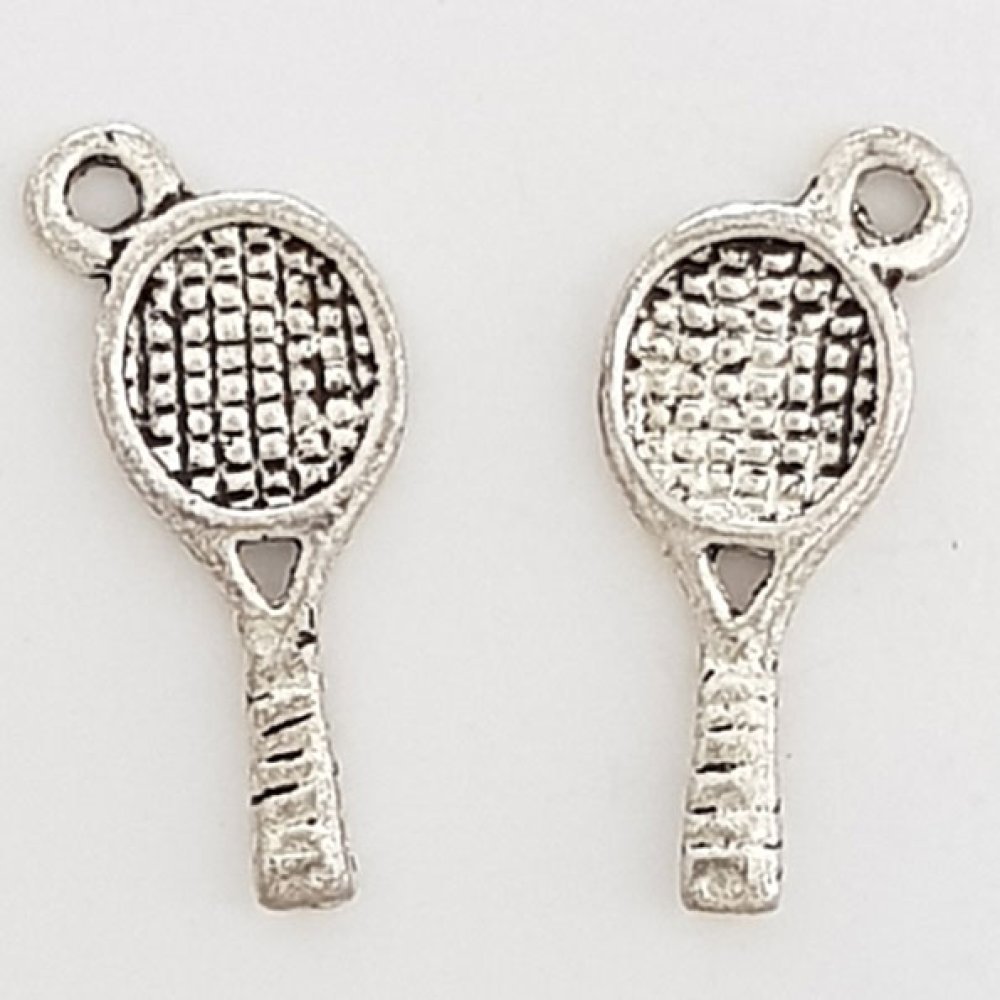Charm Raquete de ténis Sport N°05 Prata