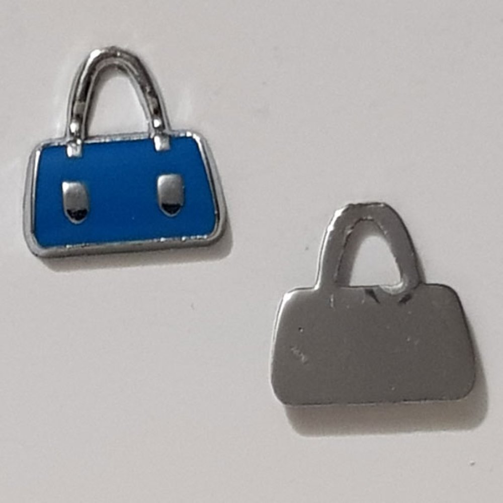 Bolsa Charm N°18 Azul