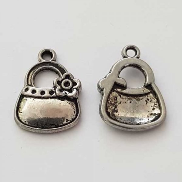 Breloque Sac N&deg;29 Valise Argent