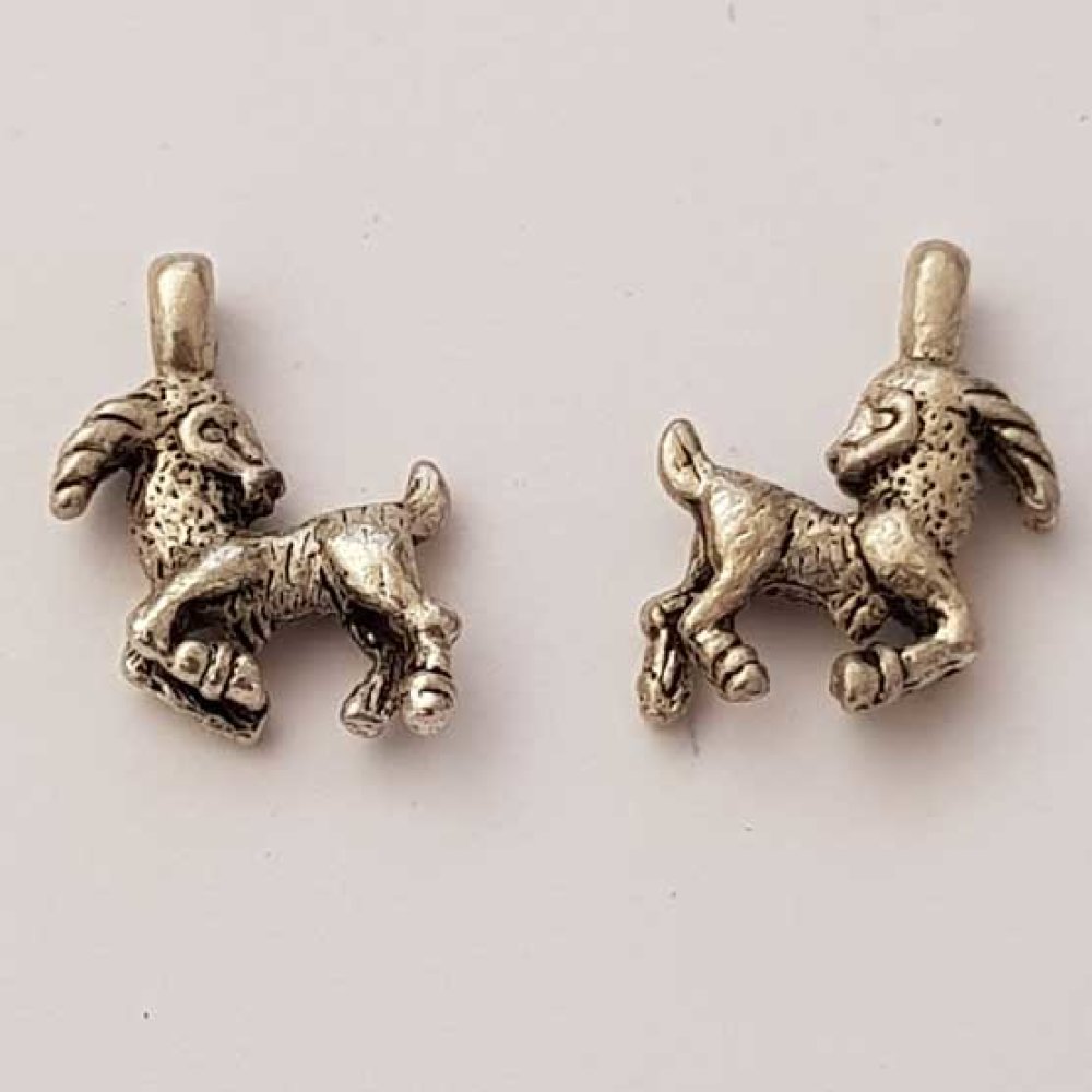 Pendente signo do zodíaco Capricórnio Metal prateado N°01