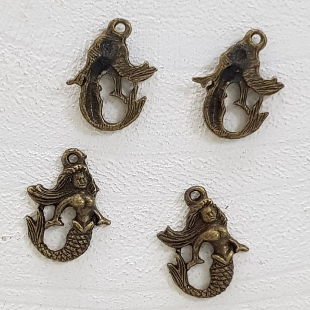 Encanto da sereia em bronze