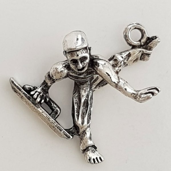 Pomo de prata Cavalo desportivo Charm