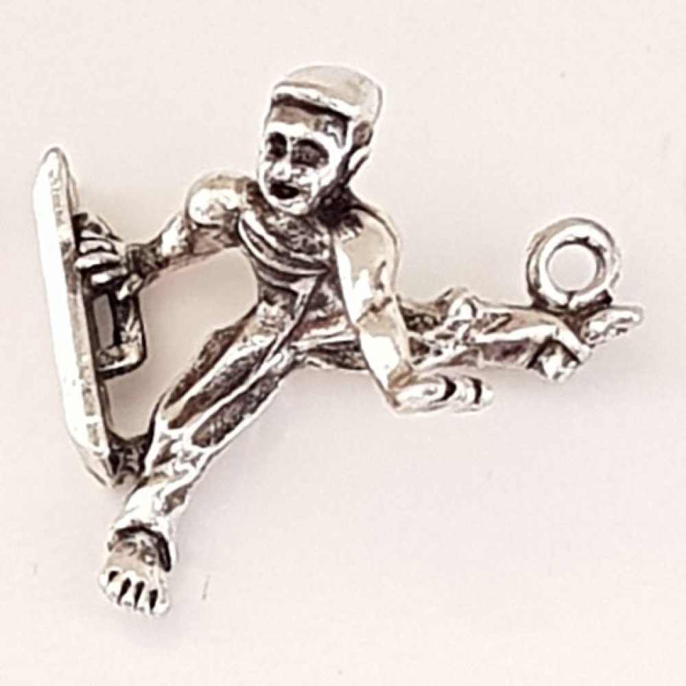 Pomo de prata Cavalo desportivo Charm