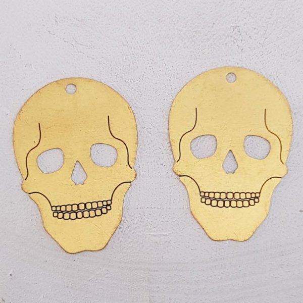 Pendente caveira e ossos cruzados N&deg;10