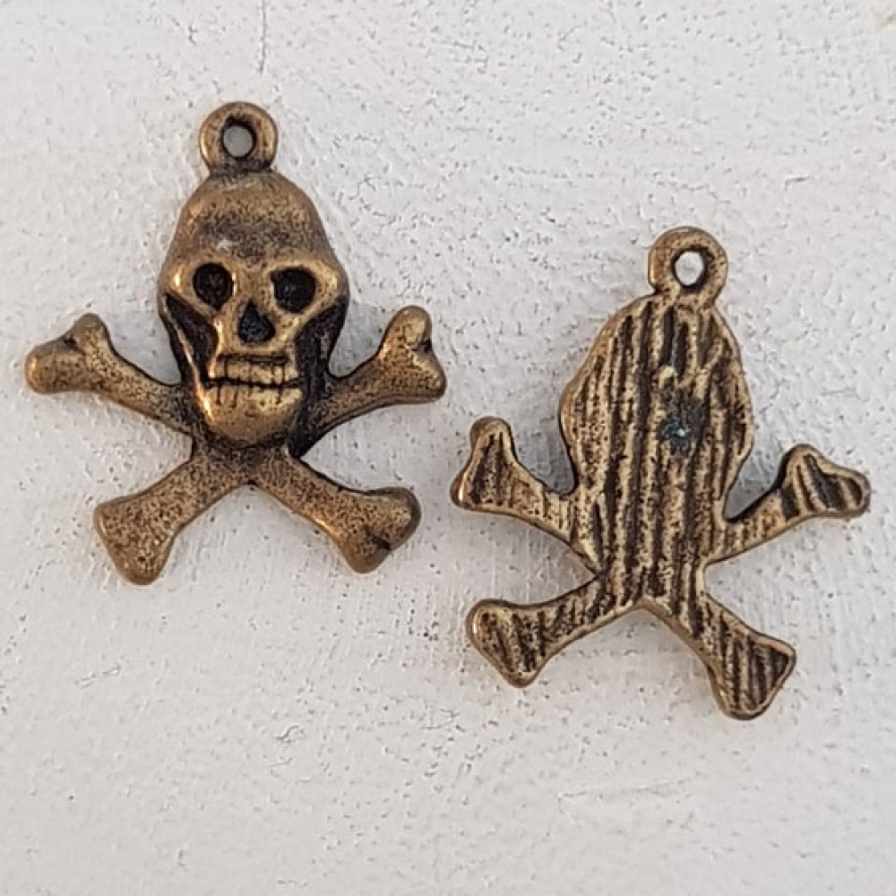 Pendente caveira e ossos cruzados N°13