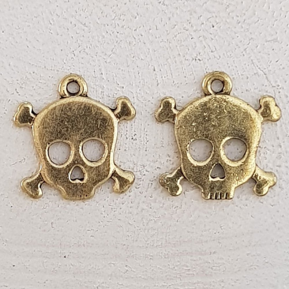 Pendente caveira e ossos cruzados N°14