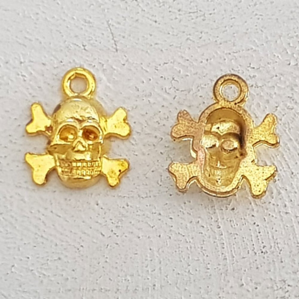 Pendente caveira e ossos cruzados N°15