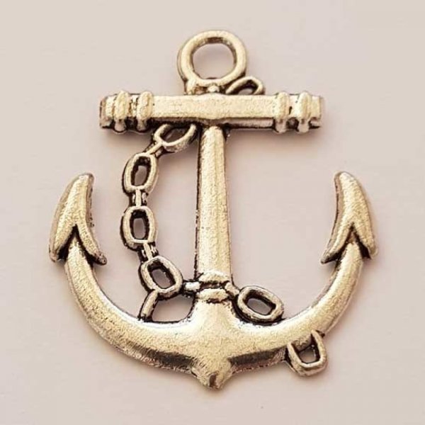 Breloque ancre N&deg;04 Argent