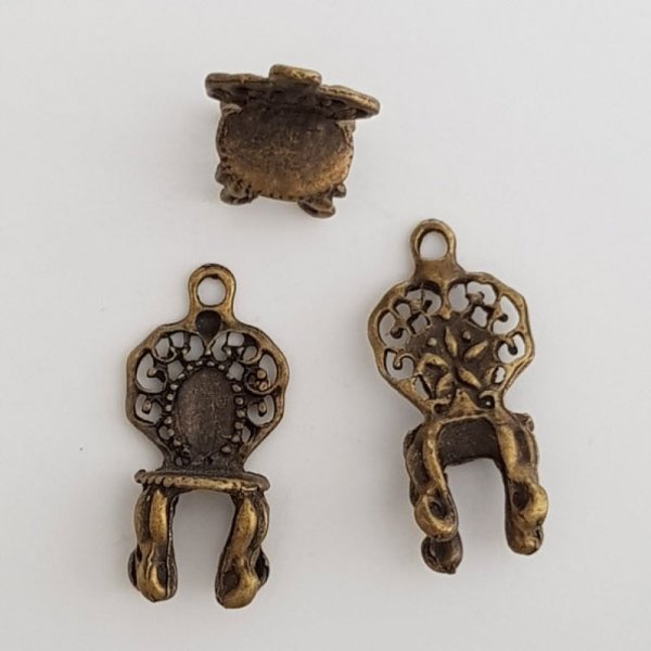 Cadeira trono charme N&deg;02 Bronze