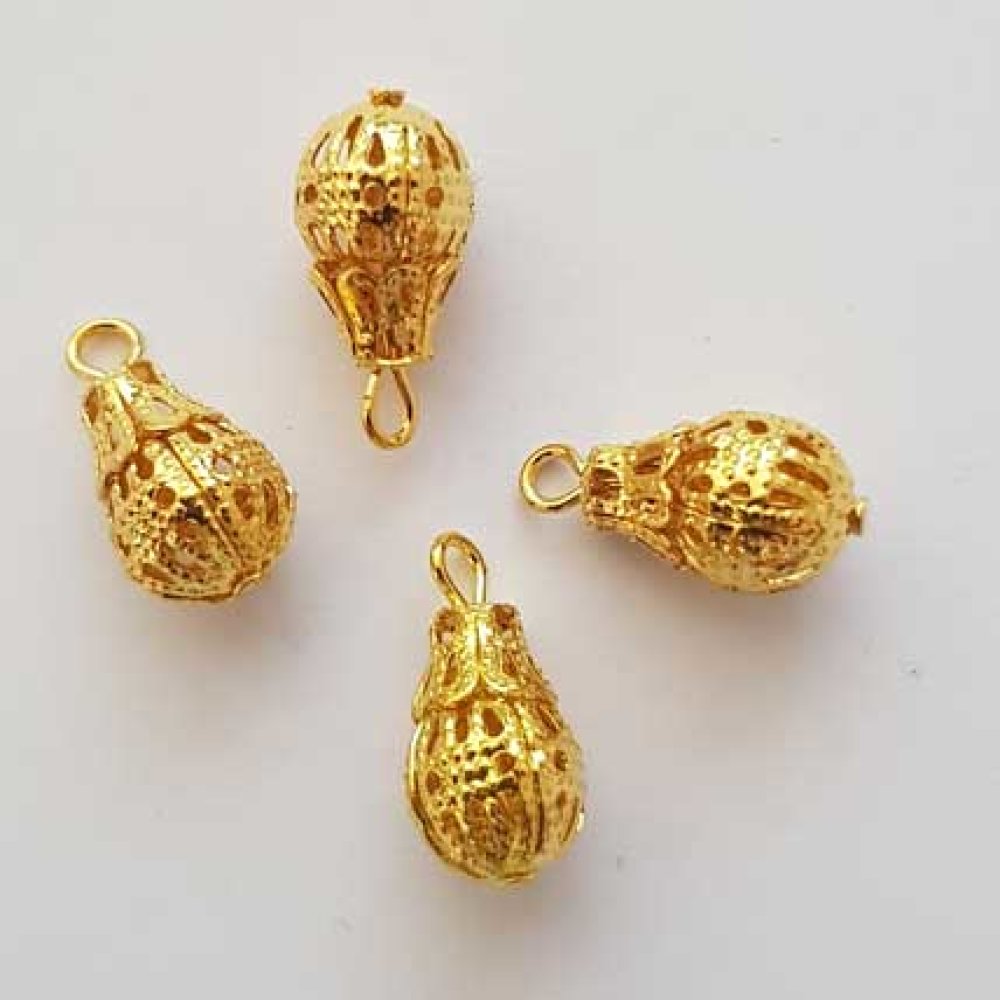 Amuleto aberto em forma de gota Ouro N°01-03