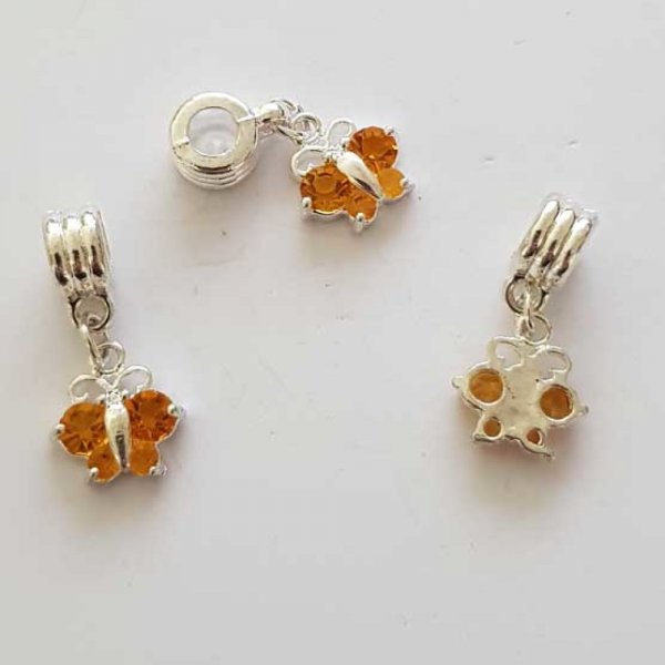 Breloque papillon N&deg;100 Dor&eacute;