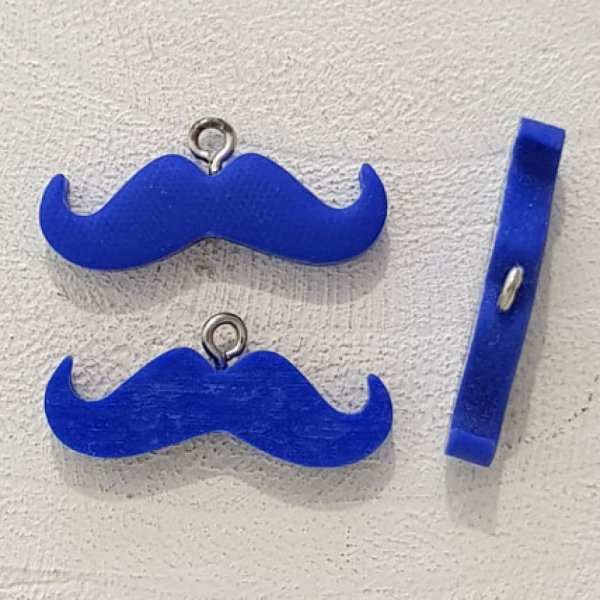 Pendente Moustache N&deg;01 Azul
