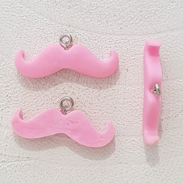 Pendente Moustache N&deg;11 Rosa