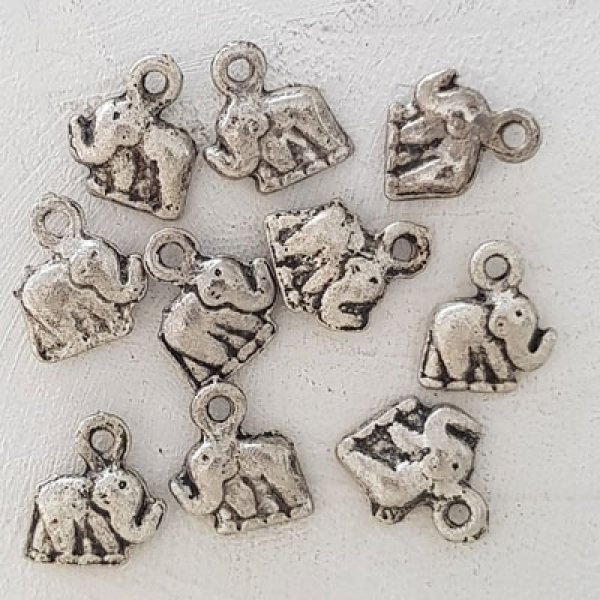 Amuleto do elefante N&deg;02 x 2 pe&ccedil;as