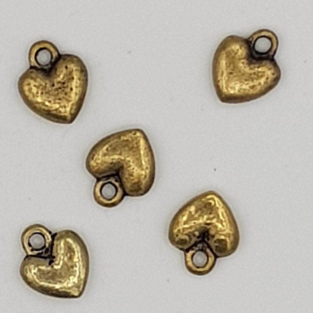 Amuletos em forma de coração N°38 Bronze