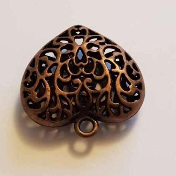 Breloques C&oelig;ur N&deg;43 Bronze