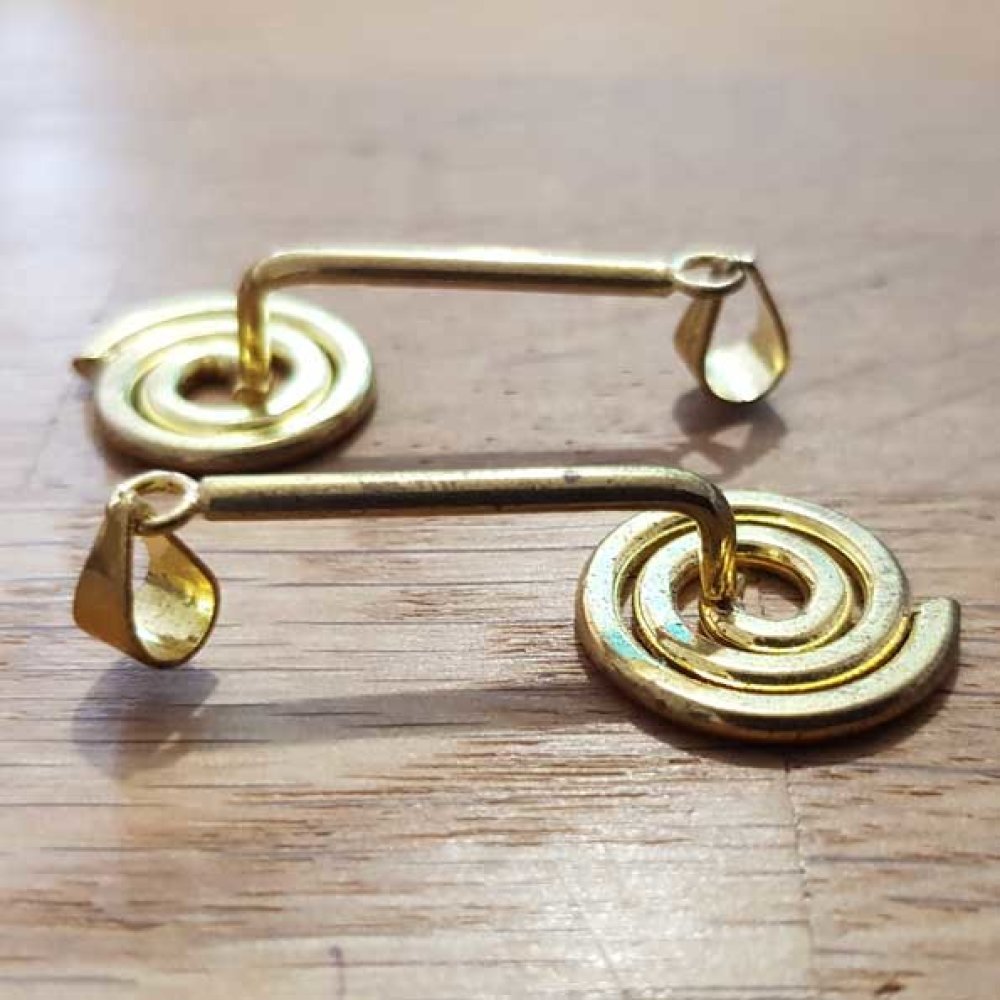 Cabide em espiral PM Gold