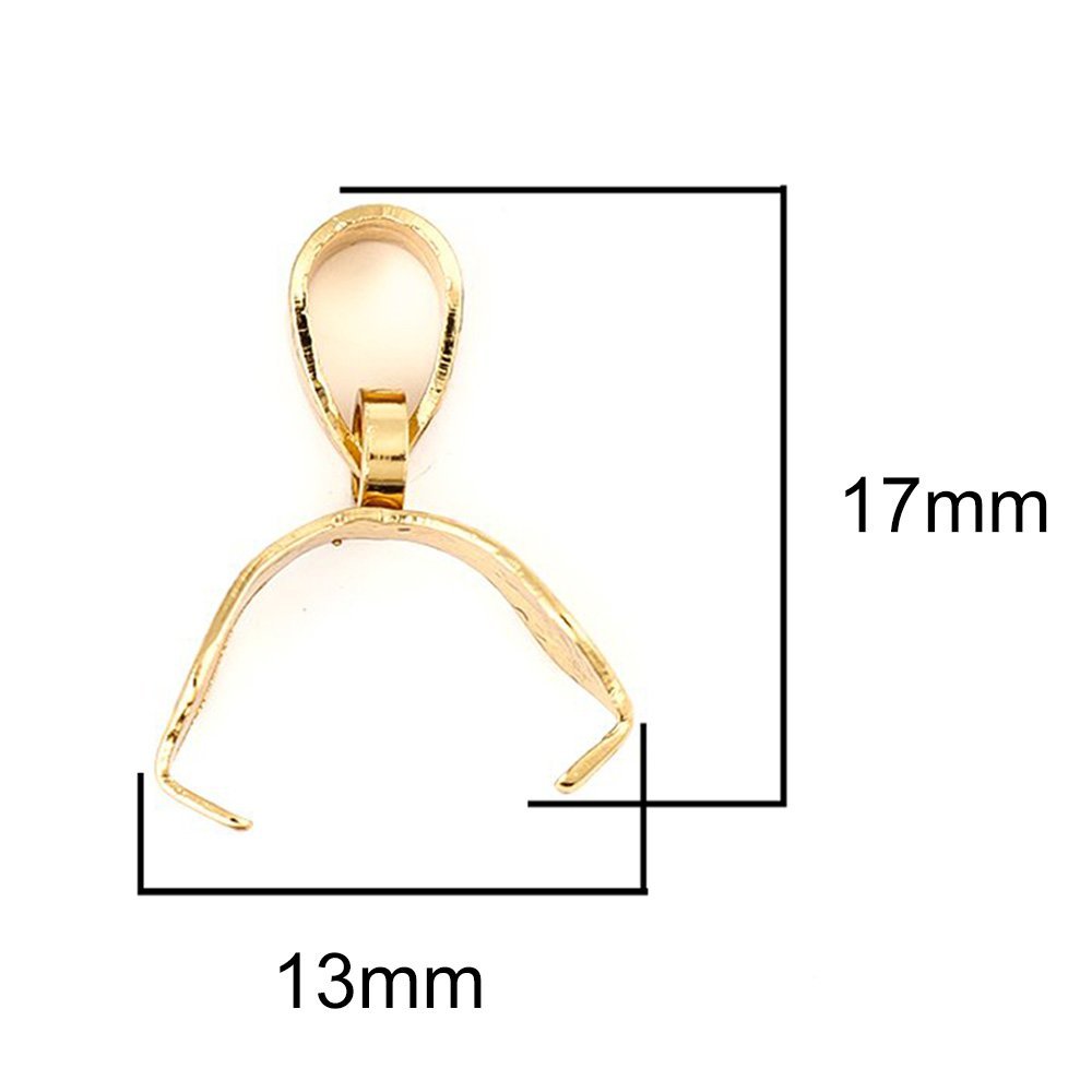 Fecho de aço inoxidável 3,7 x 17 mm Ouro