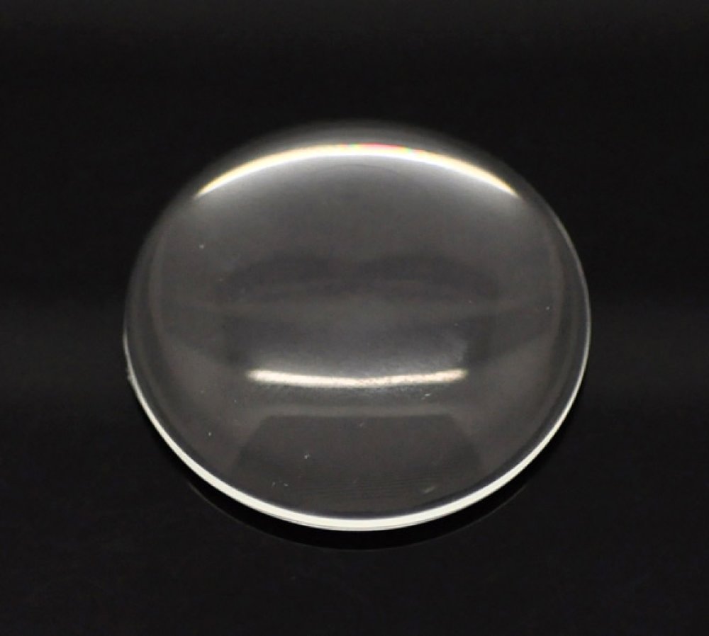 Cabochão redondo 35 mm em lupa transparente N°14