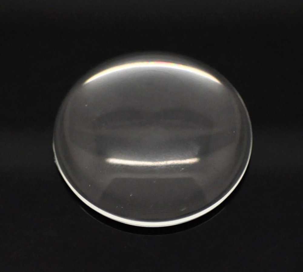Cabochão redondo 35 mm em lupa transparente N°14