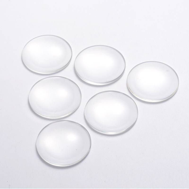 Cabochão redondo 40 mm vidro transparente R016-40