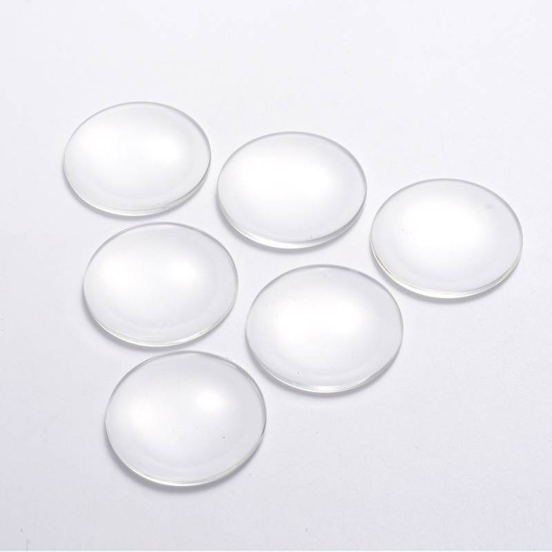 Cabochão redondo 40 mm vidro transparente R016-40