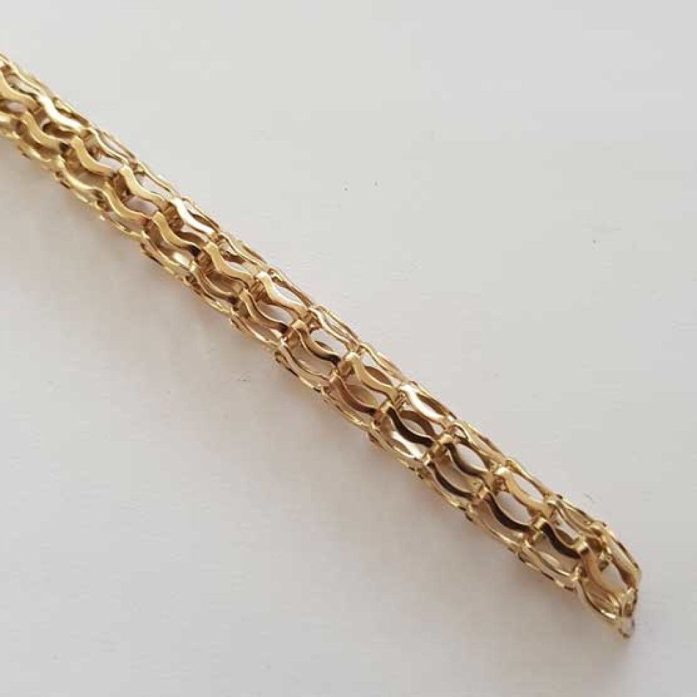 Corrente tubo de rede 6 mm Ouro
