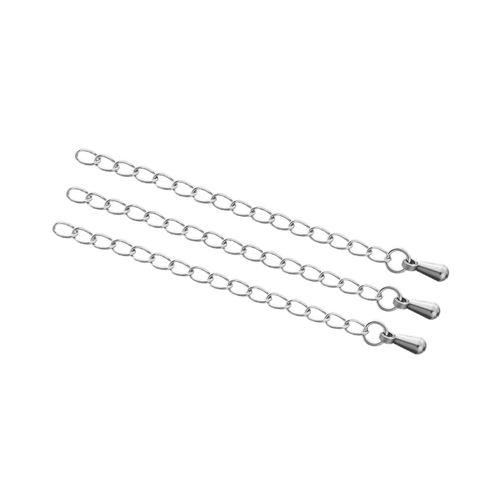 Extensão de corrente para colar em aço inoxidável 6 cm N°01