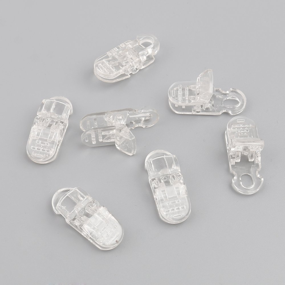 Clips Máscara transparente 3,3cm x 1,3cm x 2 peças