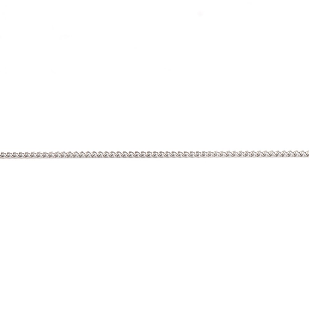 Colar N°05-02 em aço inoxidável, malha de cavalo de 45 cm (18")
