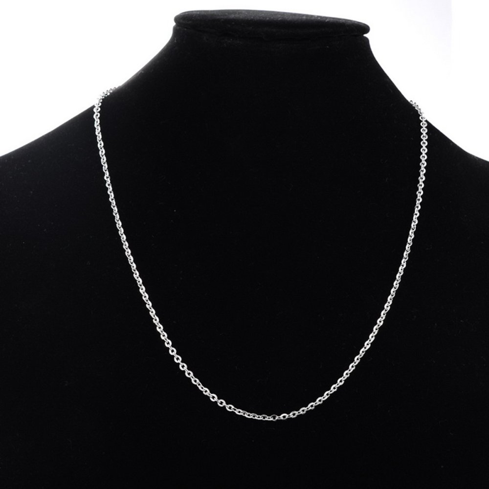 Coleira N°06-05 em aço inoxidável, malha forçada, 60 cm
