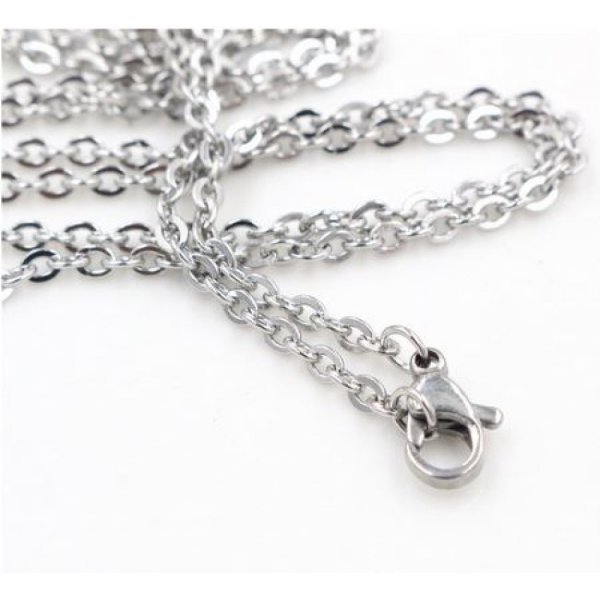 Collier N&deg;08 en acier inoxydable 70 cm