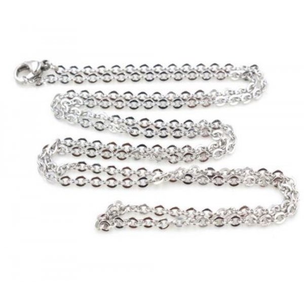 Colar N&deg;08 em a&ccedil;o inoxid&aacute;vel 50 cm