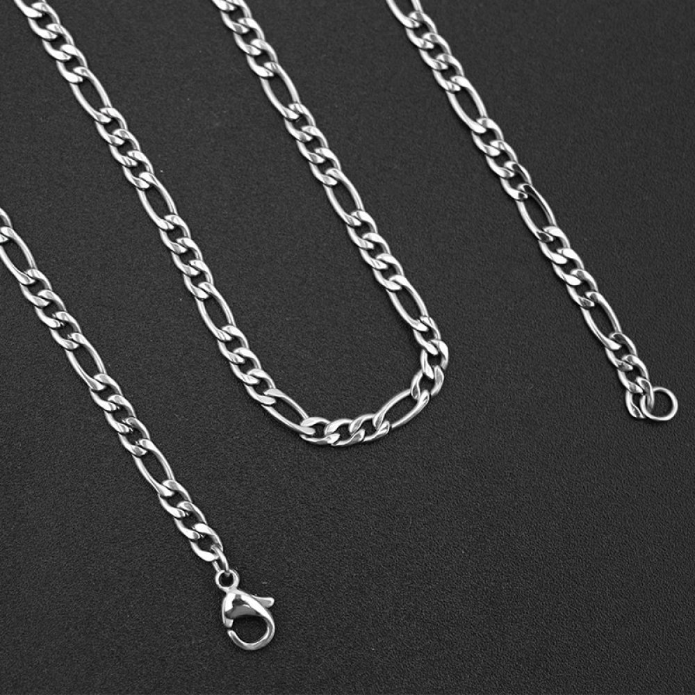 Colar N.º 11 em aço inoxidável 55 cm