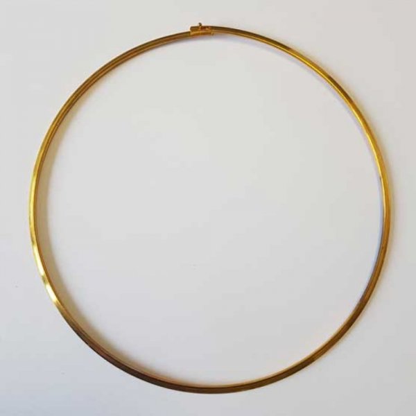 Collier Ras De Cou Rigide Dor&eacute;