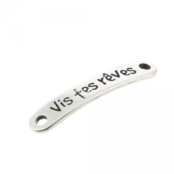 03 mm Conector de Zamak N&deg;02 Prata