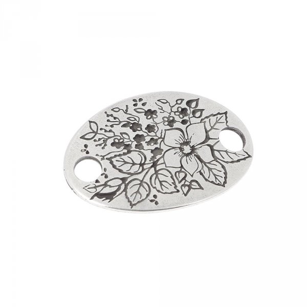 04 mm Conector de Zamak N&deg;01 Prata