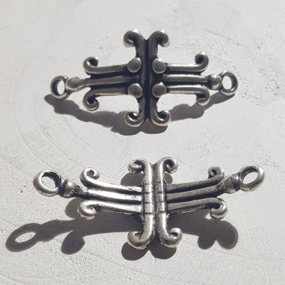 Conector Zamak 04 mm N°02 Prata