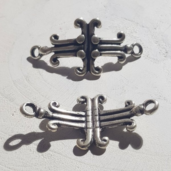 Conector Zamak 04 mm N&deg;02 Prata