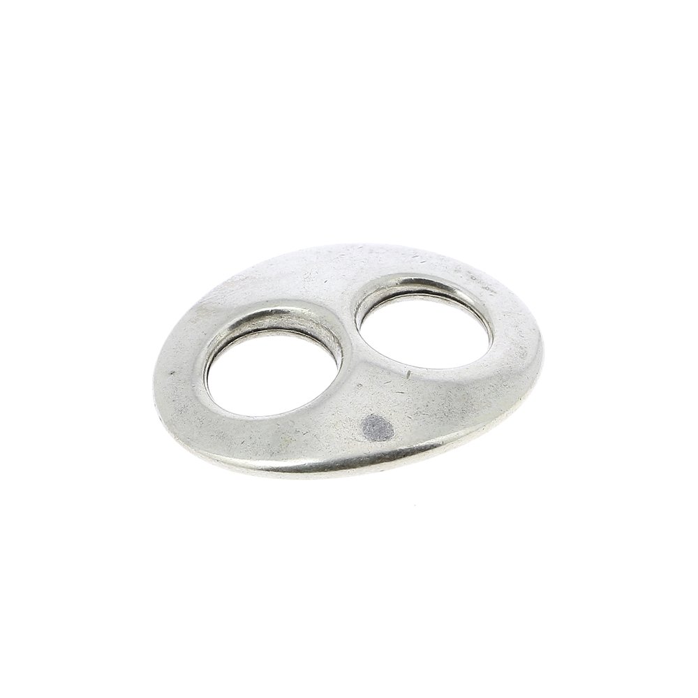 10 mm Conector de Zamak N°01 Prata