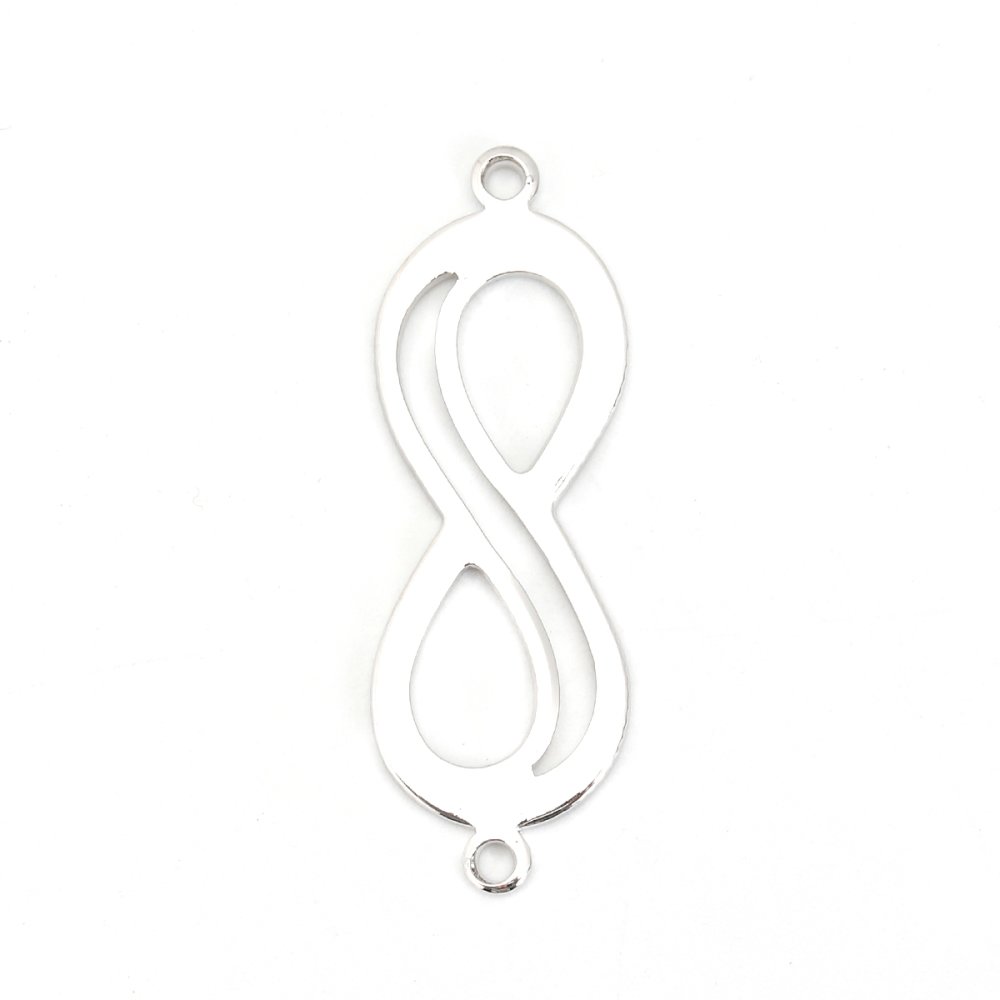 Conector com o símbolo "Infinito" em cobre platina de 18k