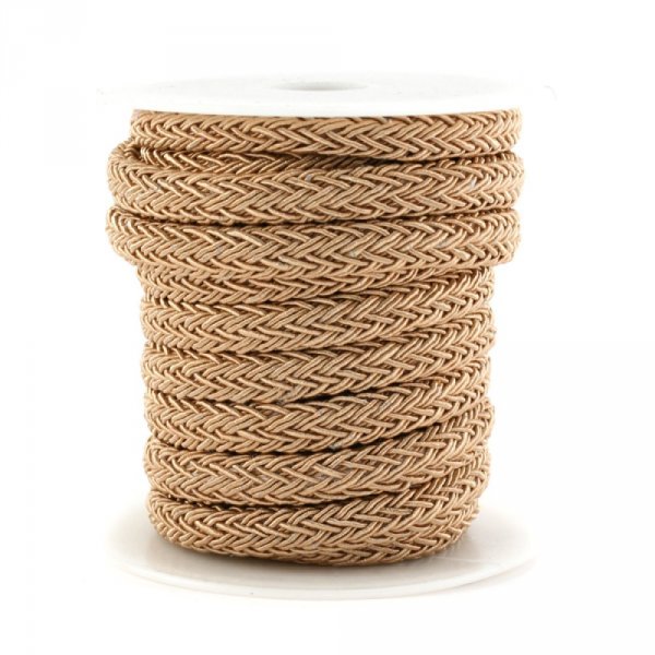 Corde polyester Regaliz 8 x 10 mm Brun Clair