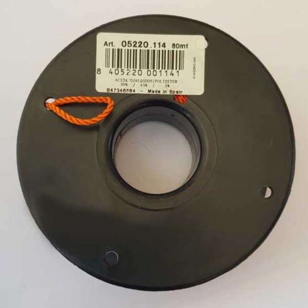 Cordon Rond Tress&eacute; 2 mm Orange N&deg;04