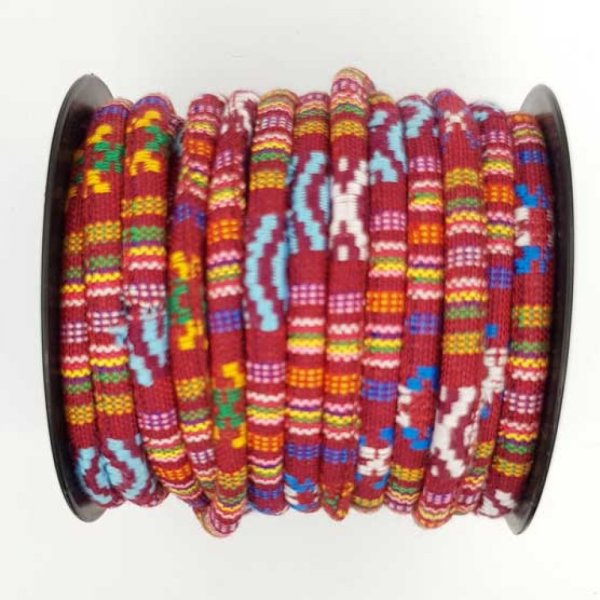 Cord&atilde;o esparguete N&deg;01 Bordeaux x 1 metro