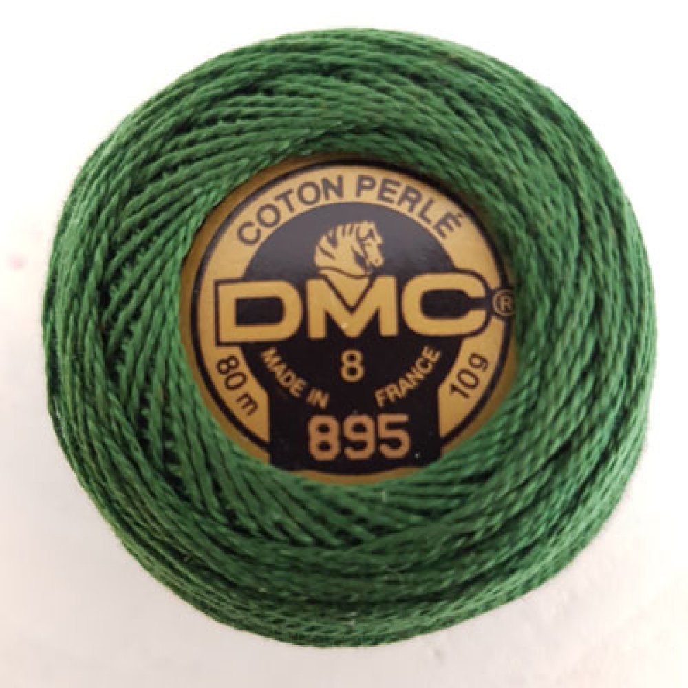 Contas de algodão para bordar num carretel, DMC n.º 8 - 10 g