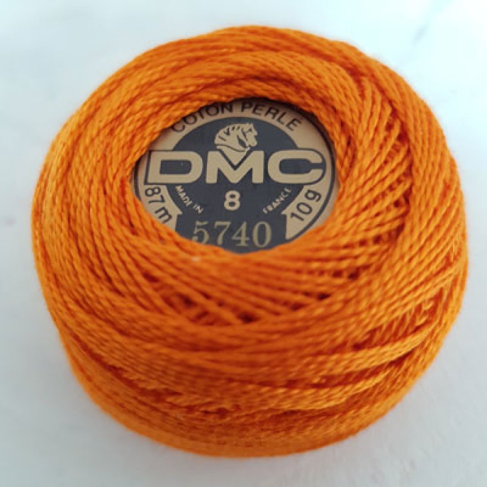 Contas de algodão para bordar num carretel, DMC n.º 8 - 10 g
