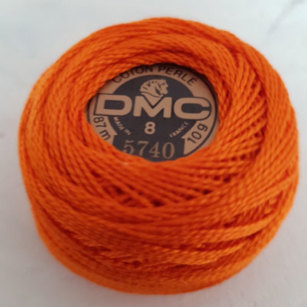 Contas de algodão para bordar num carretel, DMC n.º 8 - 10 g