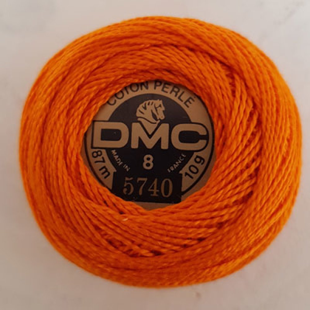 Contas de algodão para bordar num carretel, DMC n.º 8 - 10 g